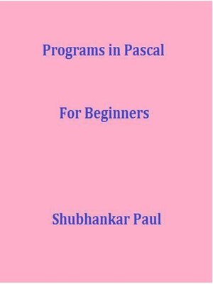 cover image of Programs in Pascal